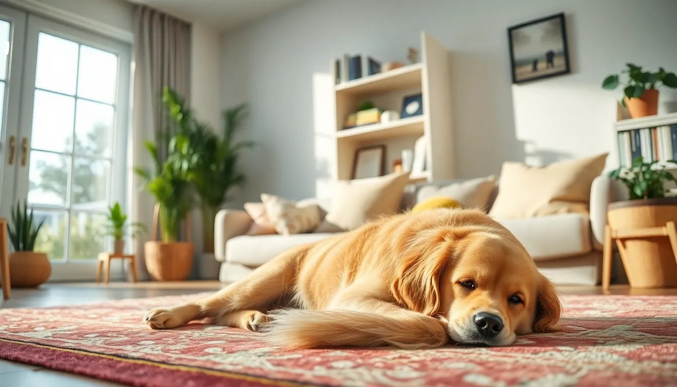 행복하게 뛰어노는 강아지
