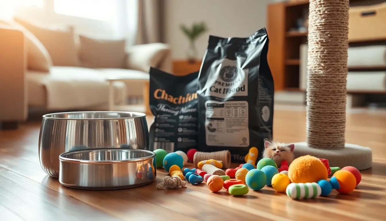 다양한 고양이들과 함께하는 모습