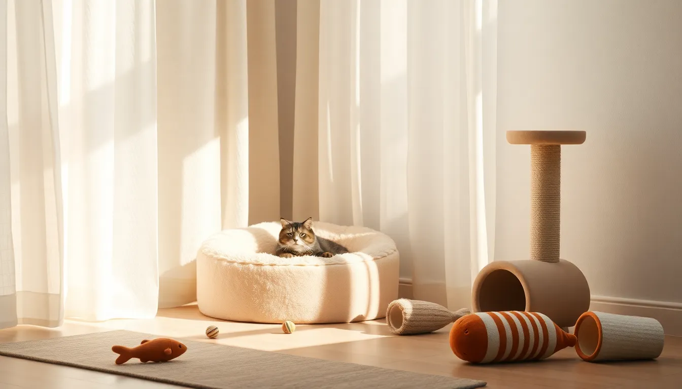 다양한 고양이 장난감