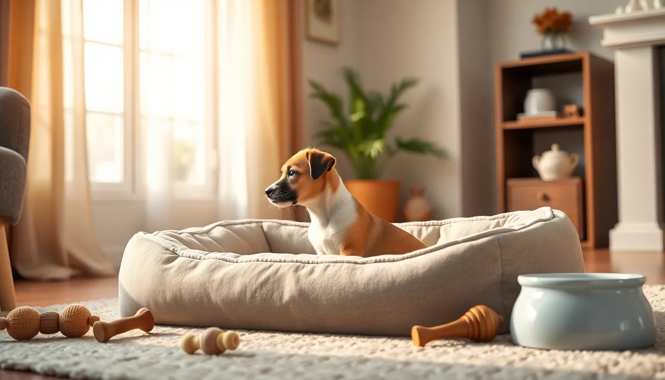 강아지 용품 정리 이미지