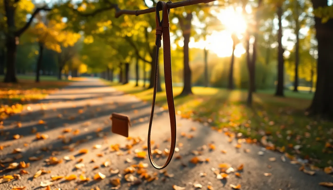 반려견과 함께 산책하는 모습