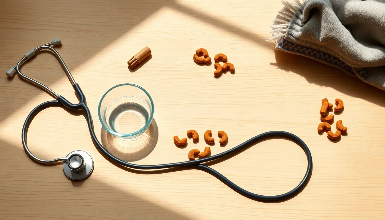 수의사에게 진료받는 고양이