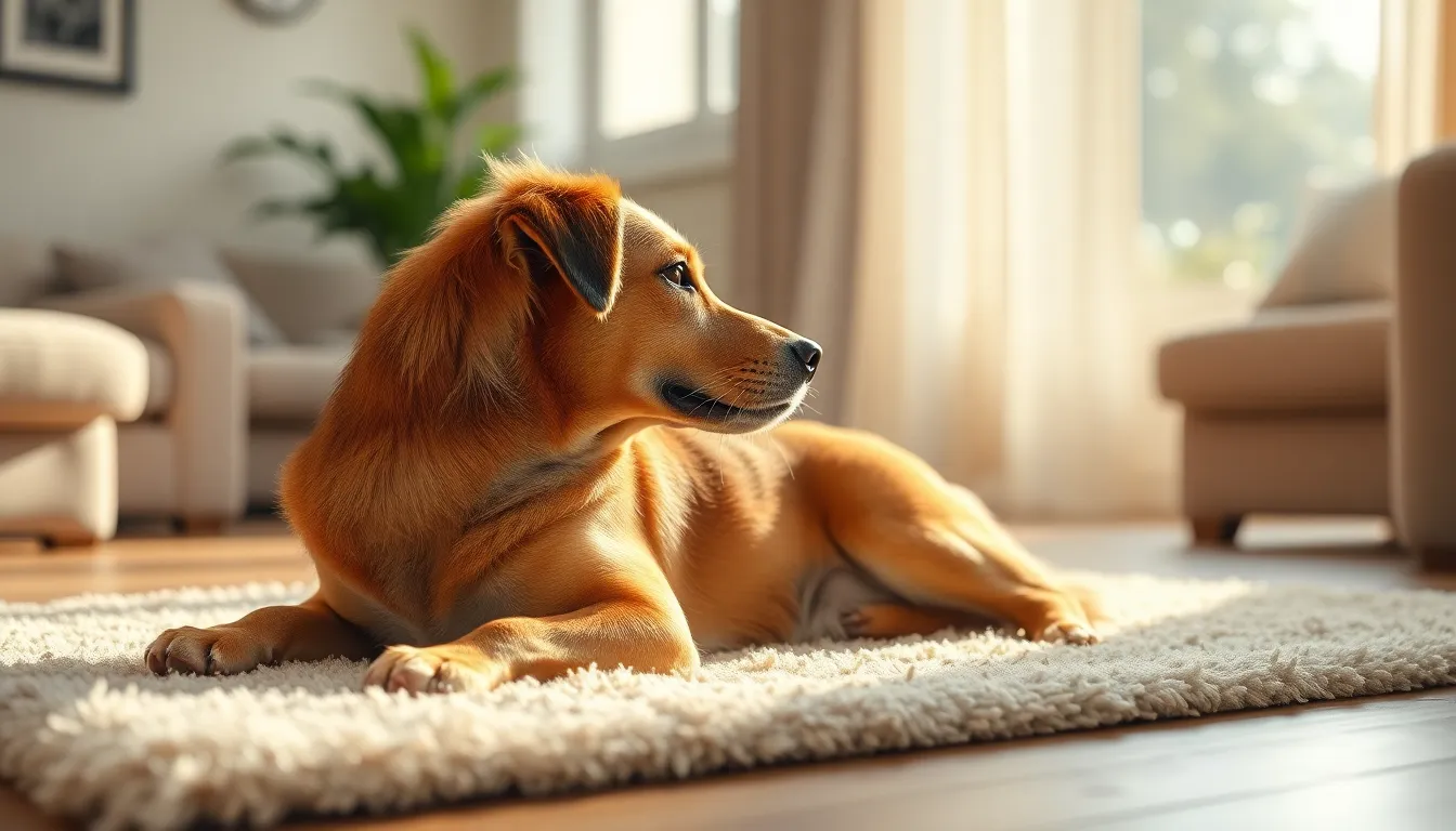 목욕 후 털을 말리는 강아지