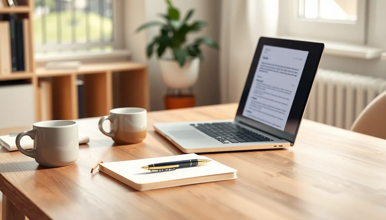 반려동물과 함께 글쓰기 아이디어를 떠올리는 모습