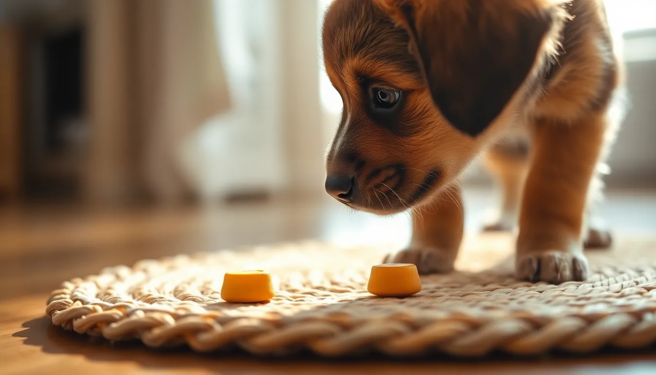 새싹 강아지들이 함께 어울려 노는 모습