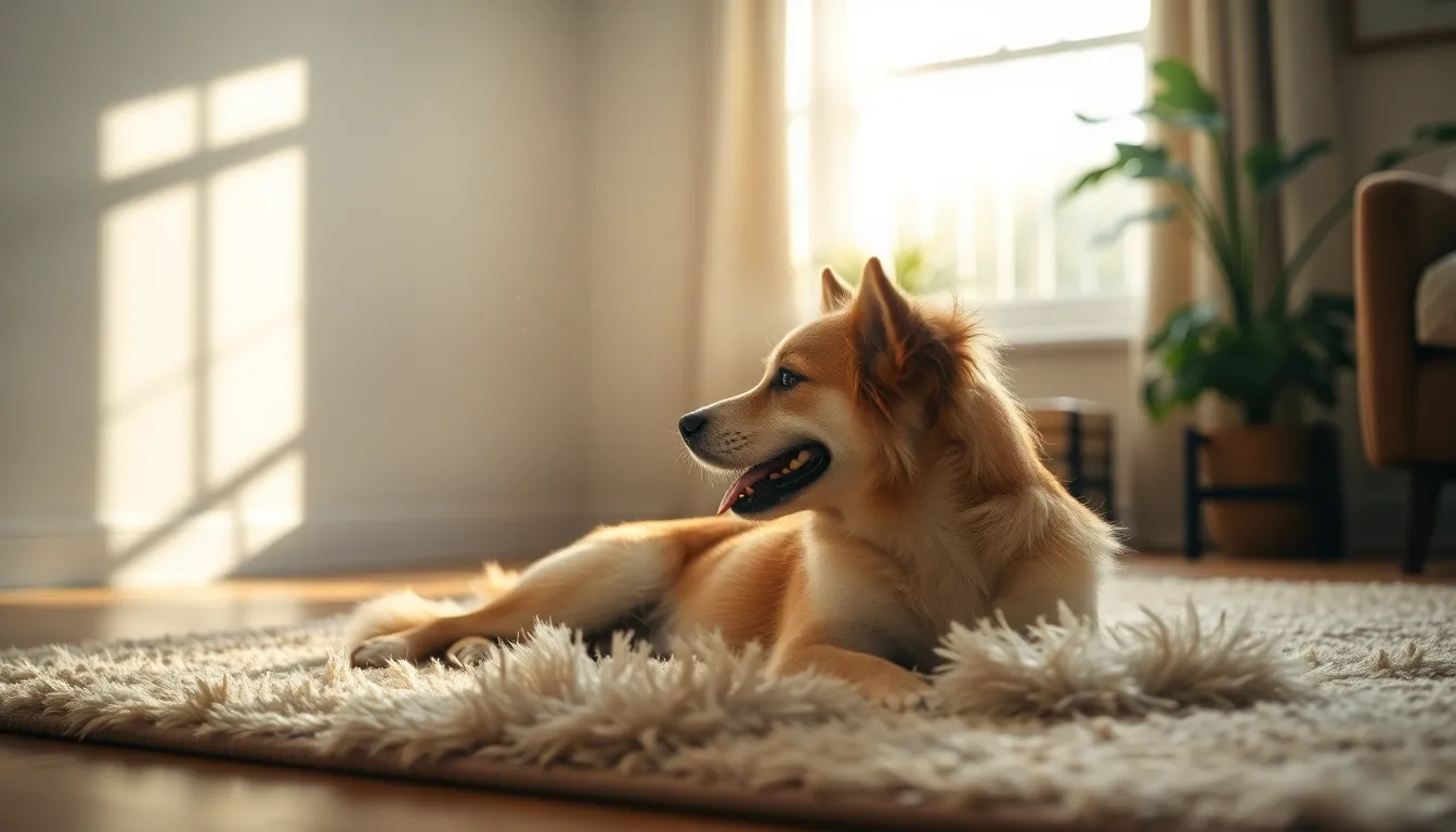 강아지 털 청소 도구