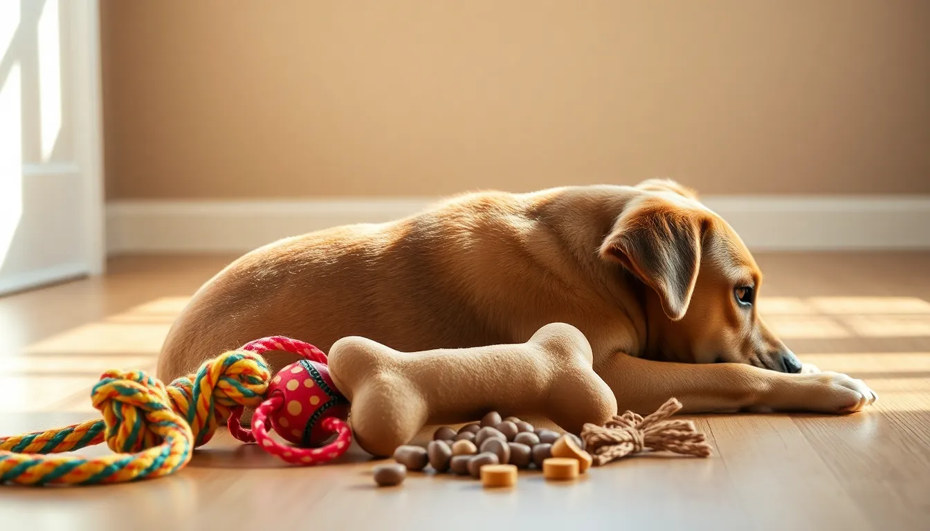 행복하게 훈련받는 반려견 이미지