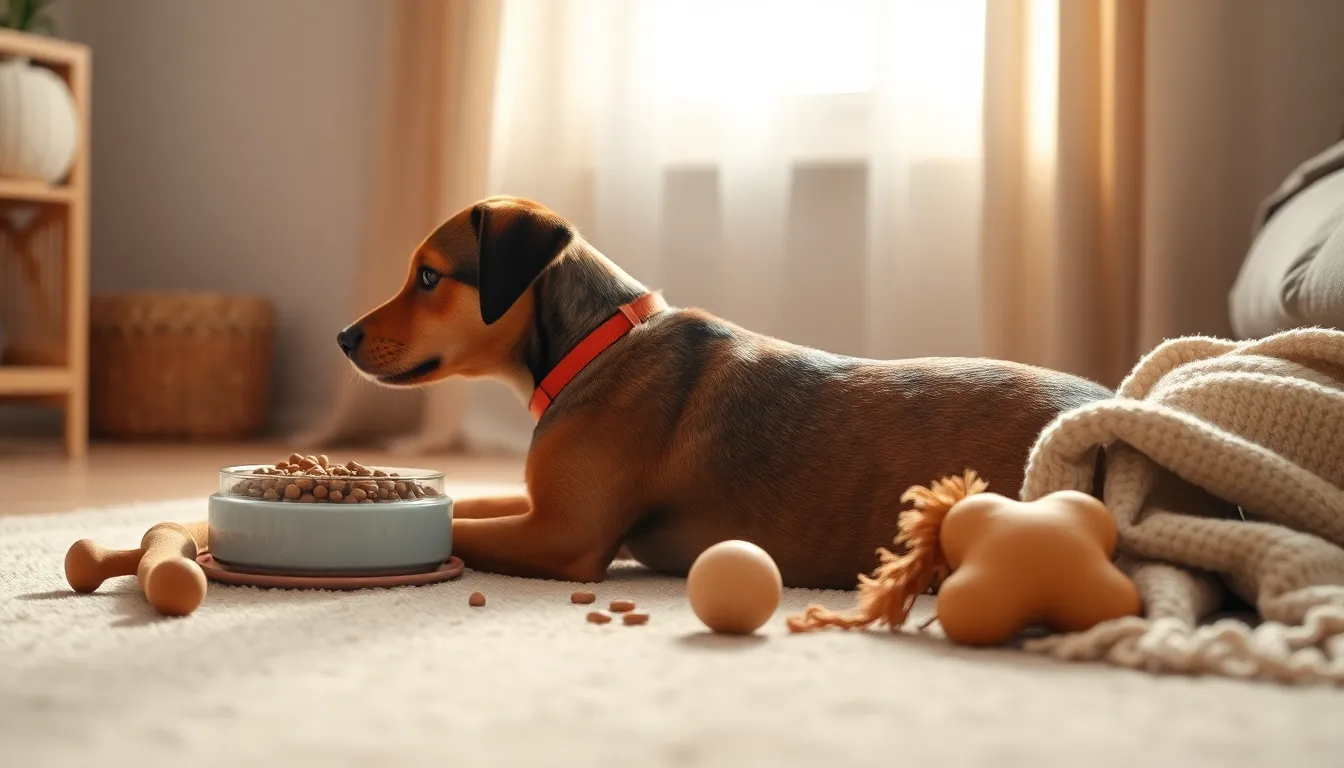 반려동물이 행복하게 뛰어노는 모습