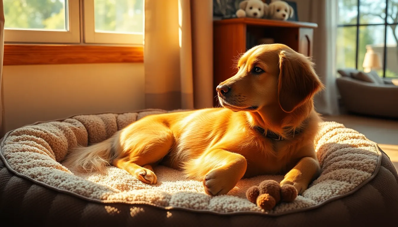 강아지 빗질하는 모습