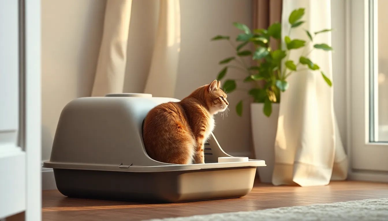 고양이 화장실 관리 예시 이미지