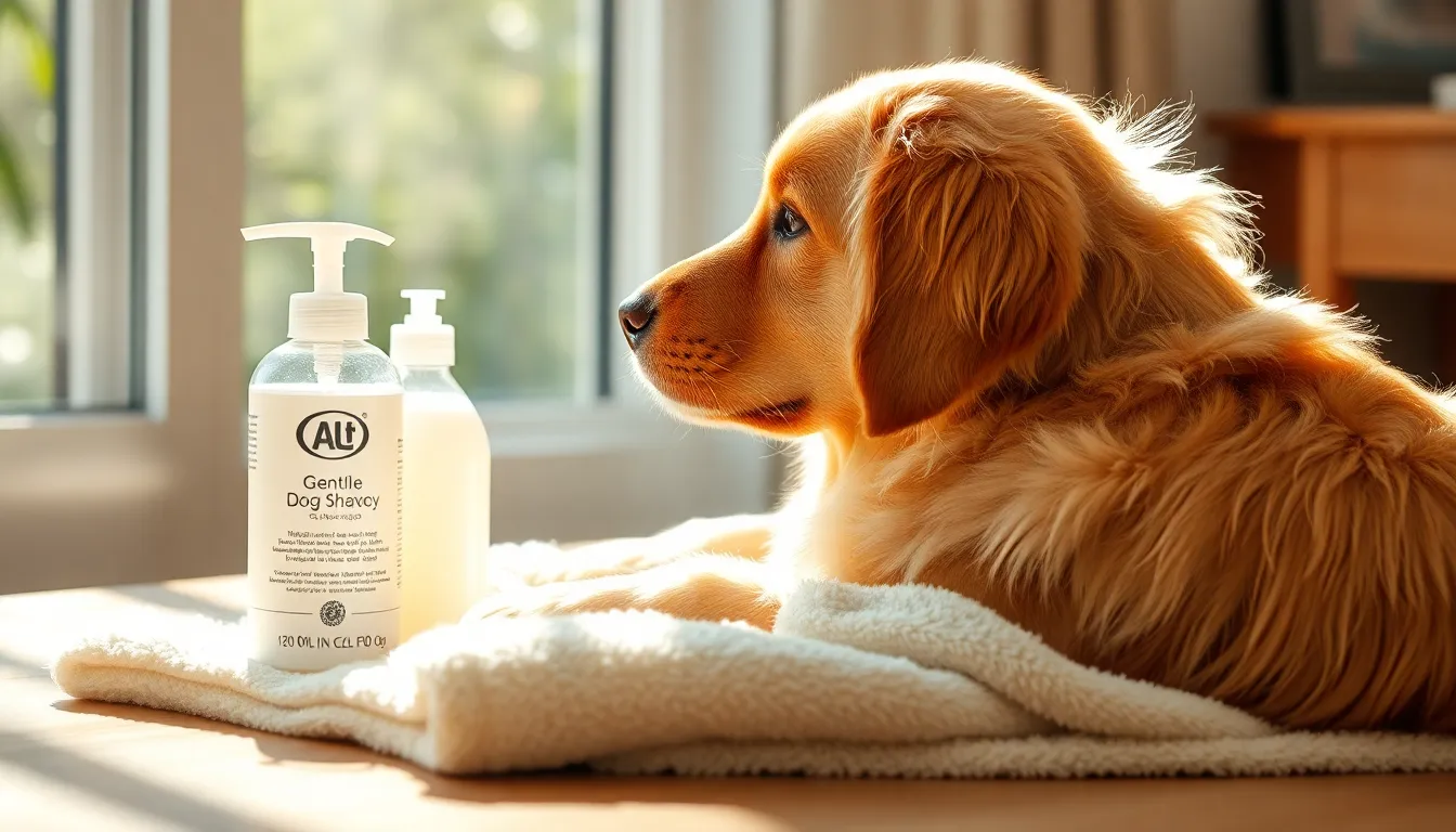 반려견 약용 샴푸 사용 예시