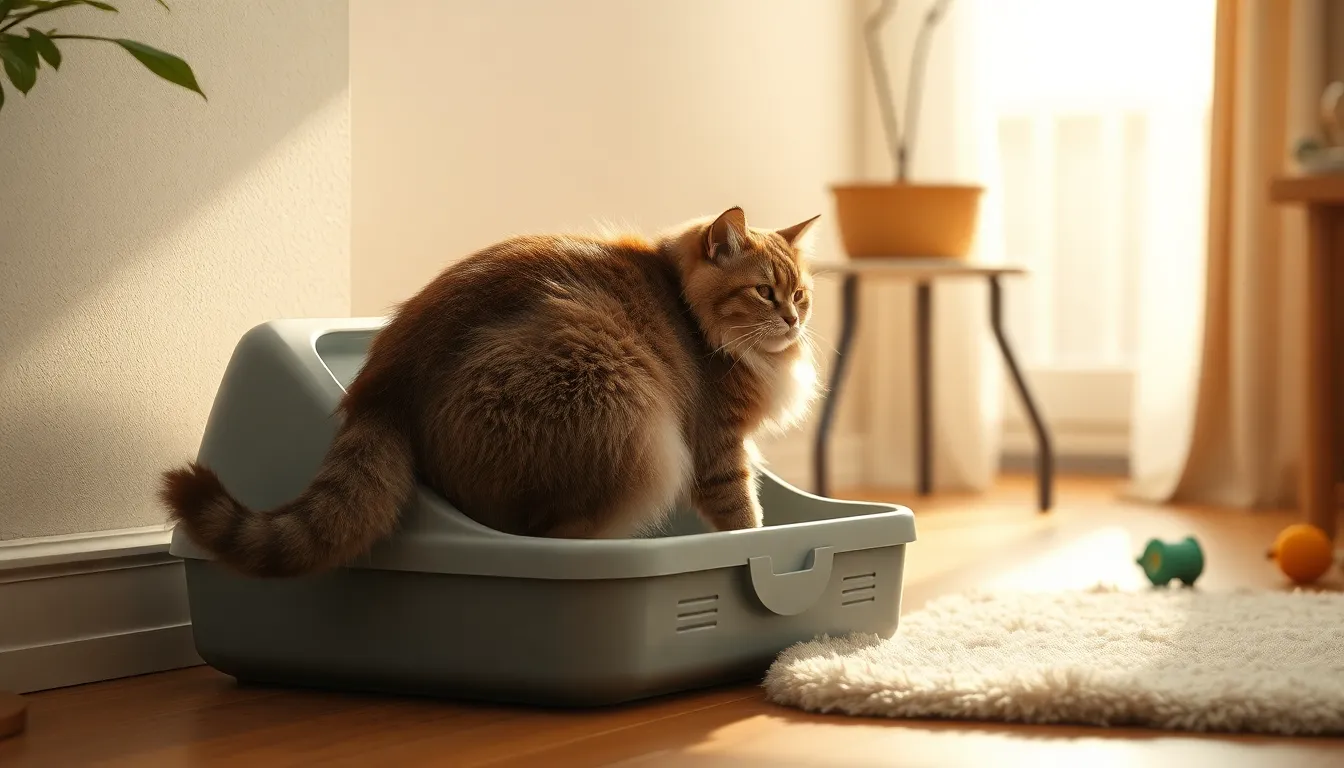 스마트 고양이 화장실의 내부 모습과 다양한 센서