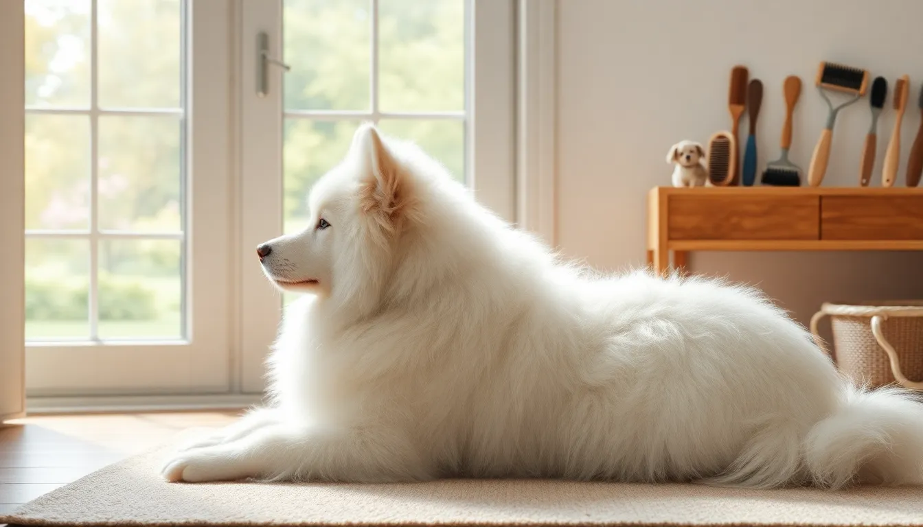 강아지 털 관리 빗질