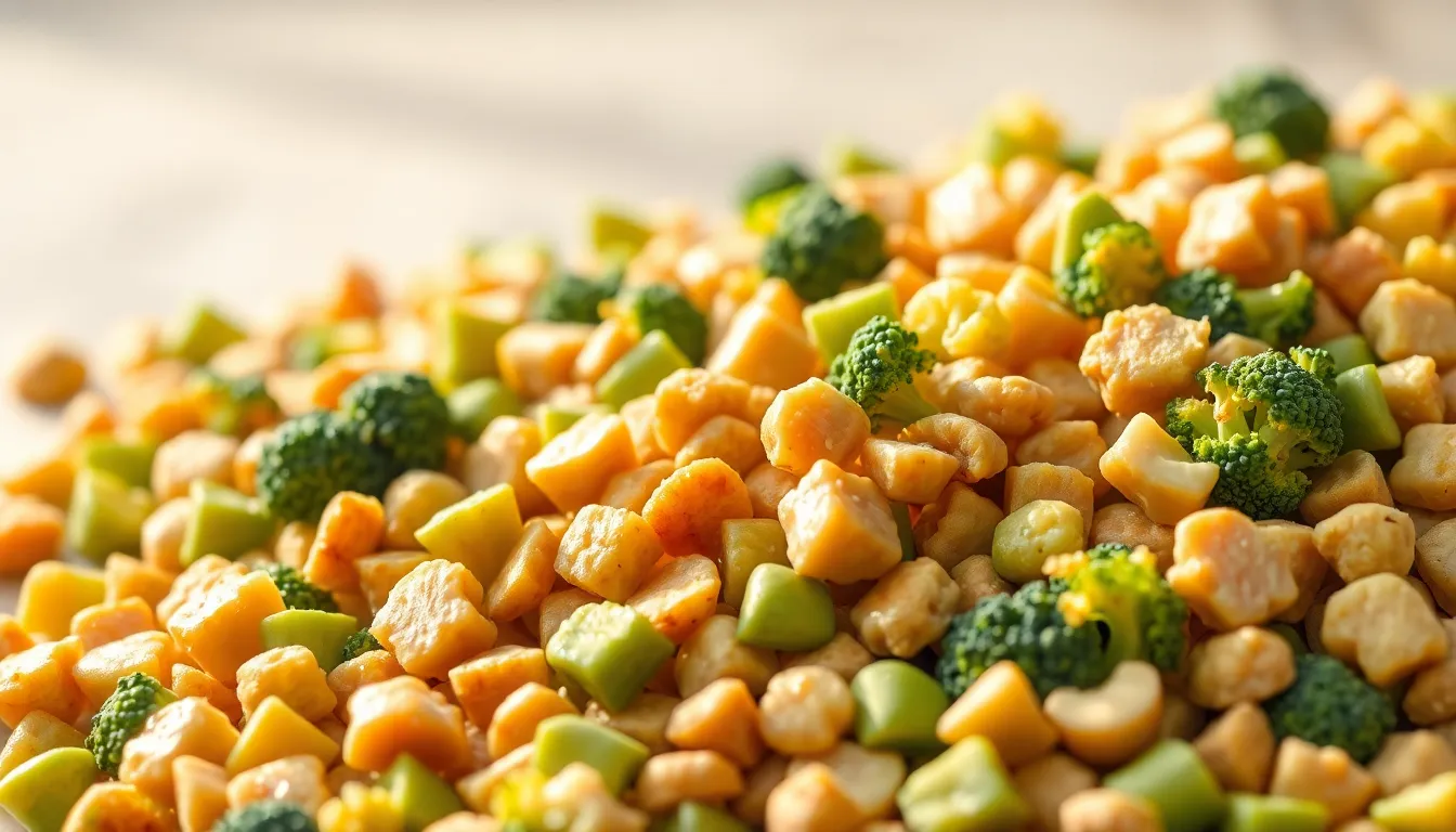 행복하게 사료를 먹는 반려견